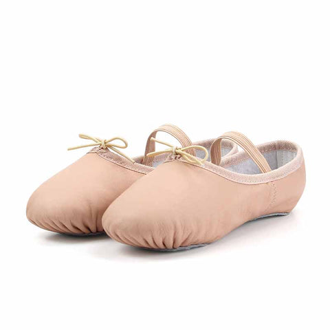 Ballet Shoes - Genuine Leather Full Sole