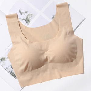 Seamless Bra Tops - Nude / Black (#188)