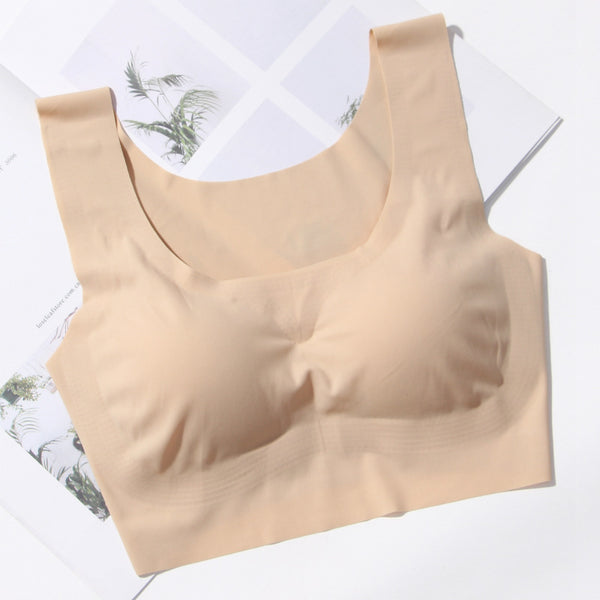 Seamless Bra Tops - Nude / Black (#188)