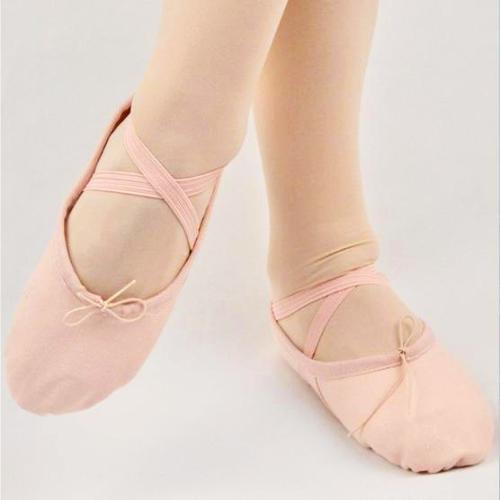 Ballet Shoes - Canvas Split Sole - Pink