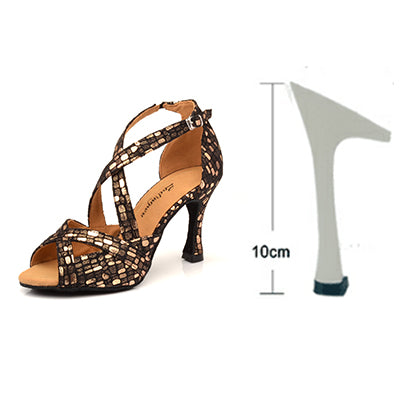 Rhinestones Belly Dance Shoes - 6cm/7.5cm/8,5cm/9cm/10cm heel