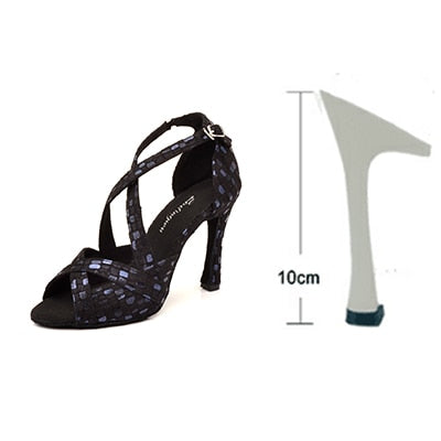 Rhinestones Belly Dance Shoes - 6cm/7.5cm/8,5cm/9cm/10cm heel