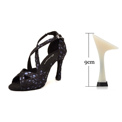 Rhinestones Belly Dance Shoes - 6cm/7.5cm/8,5cm/9cm/10cm heel