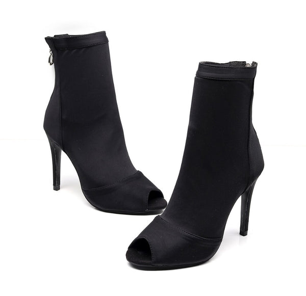 Jazz Salsa Ballroom Latin Dance Shoes For Dancing Women Standard Sexy Tap Dances Flowers 1022 Boots