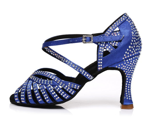 Rhinestones Suede Dance Shoes 6cm.7.5cm/8,5cm/9cm/10cm heel
