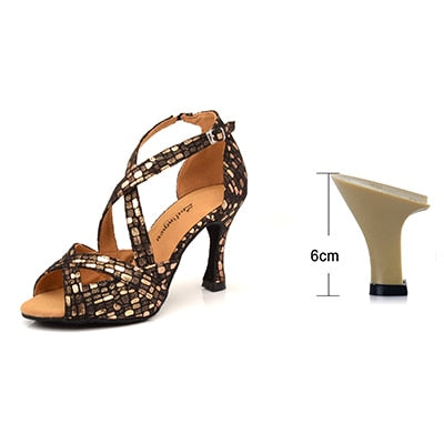 Rhinestones Belly Dance Shoes - 6cm/7.5cm/8,5cm/9cm/10cm heel
