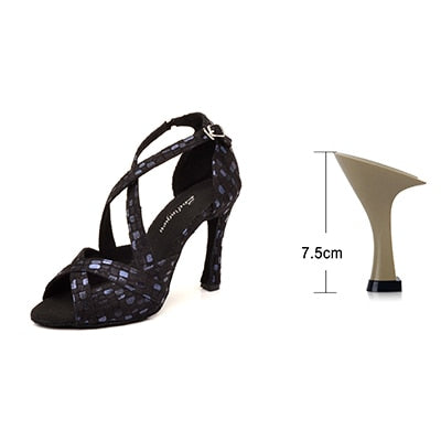 Rhinestones Belly Dance Shoes - 6cm/7.5cm/8,5cm/9cm/10cm heel