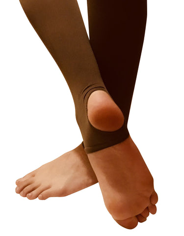 Dance Tights - Stirrup (Brown)