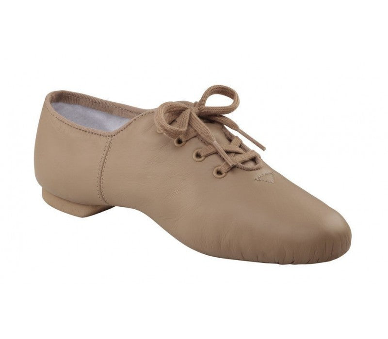 CAPEZIO - Leather Split Sole Jazz Shoes - Caramel