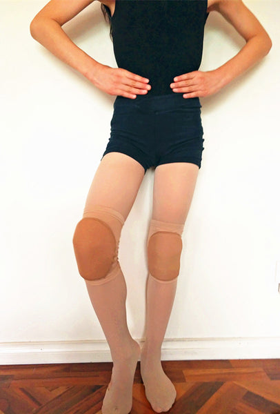 Elastic Knee Pads - Caramel