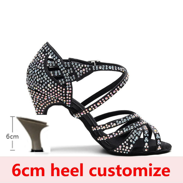Salsa Ballroom Latin Dance Shoes - Cow Outsole