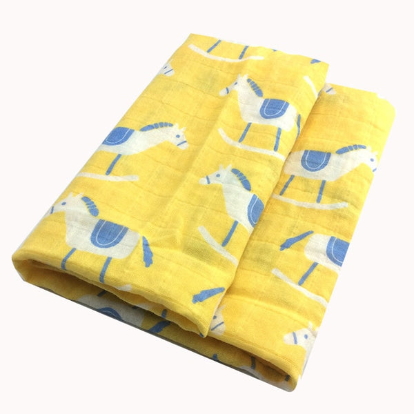 Cotton Swaddle Baby Blankets- Newborn