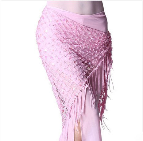 Belly dance costumes sequins  hip scarf