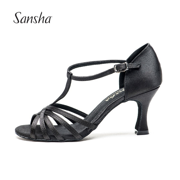 Satin Latin Dance Shoes 7.5CM Heel - Sansha BR31028S