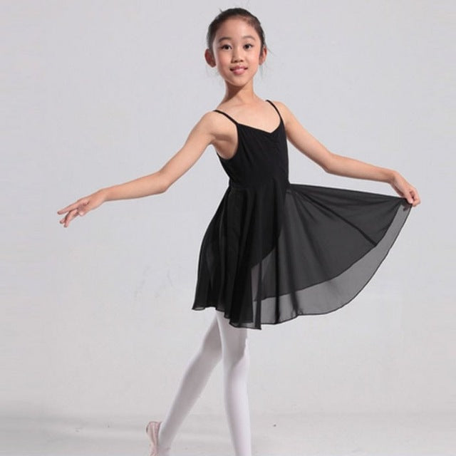 Girls Ballet Leotard Dress 2-10T