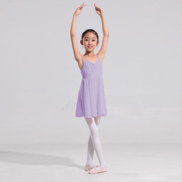 Girls Ballet Leotard Dress 2-10T